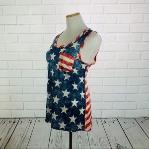 5 for $25 ❄️ American Flag Tank Top Medium